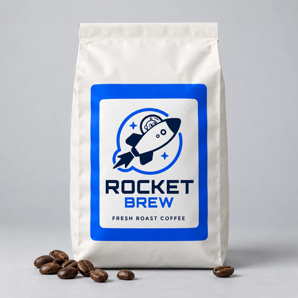 Concept Rocket Brew coffee bag packaging